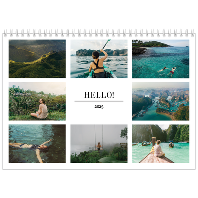 A4 Double Photo Calendar — Picture grid [cover]