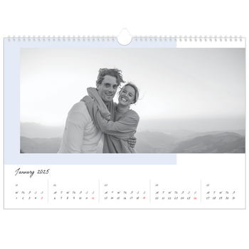 A3 Landscape Photo Calendar — Colour screens