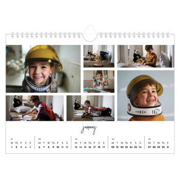 A4 Landscape Photo Calendar — Photo arrangements