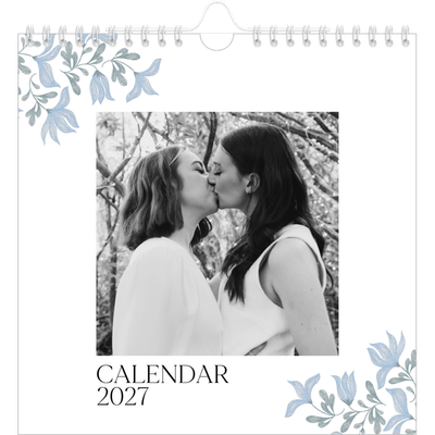 Square calendars  — Elegant floral [cover]