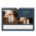 A5 Landscape Photo Calendar — Slate and serifs [March]