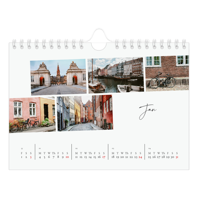 A5 Landscape Photo Calendar — City break [January]
