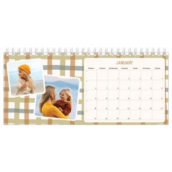 Desk Photo Calendar — Retro patterns