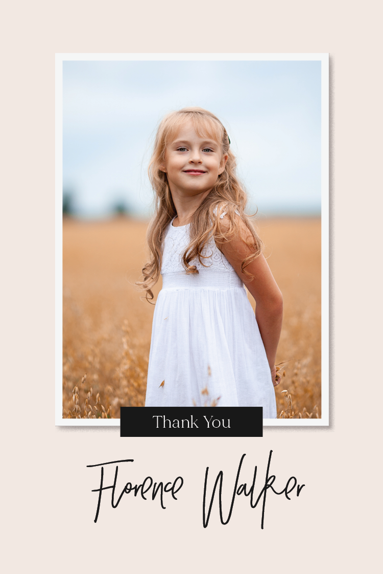 Thank you cards — All grown up