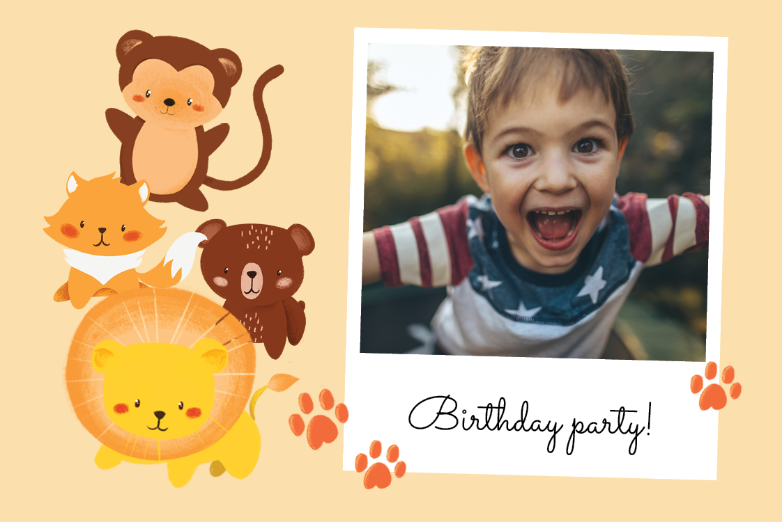 Invitations — Jungle animals