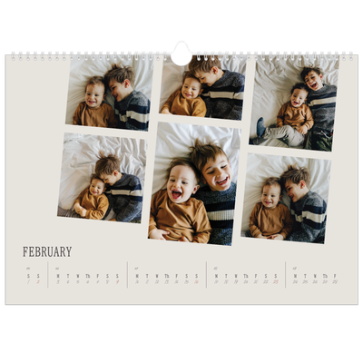 A3 Photo Calendar — Memories in motion [February]
