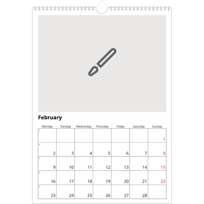 A3 photo calendars — Design your own product [February]