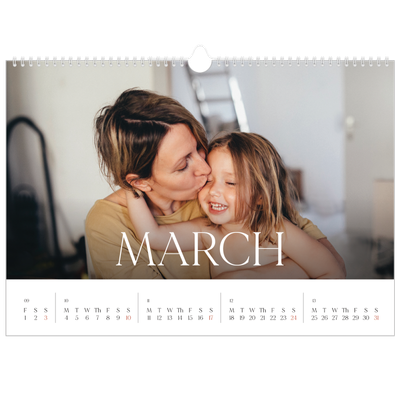 A3 Photo Calendar — Twelve big months [March]