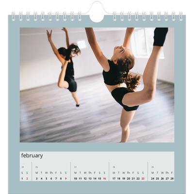 Square calendars  — Neo Scandi [February]