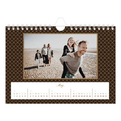 A5 Landscape Photo Calendar — Vintage monochrome [cover]