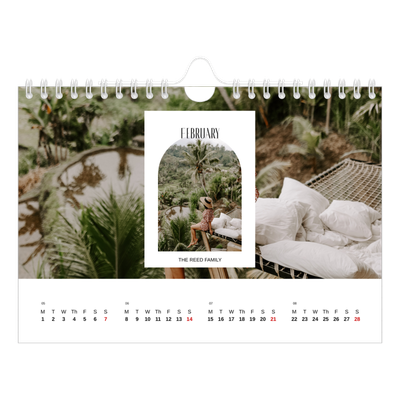 A5 Landscape Photo Calendar — The open arch [February]