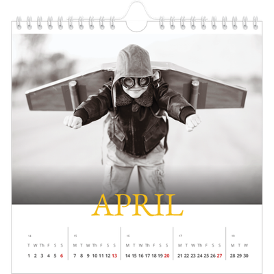 Square calendars  — Heritage style [April]