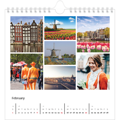 Square calendars  — Framework [February]