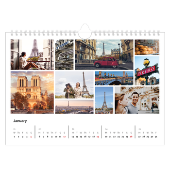 A4 Landscape Photo Calendar — Framework