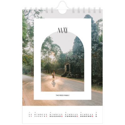 A5 Photo Calendar — The open arch [May]