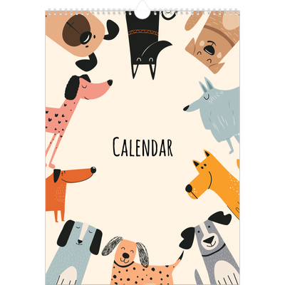 A3 photo calendars — Dog paws and doodles [cover]