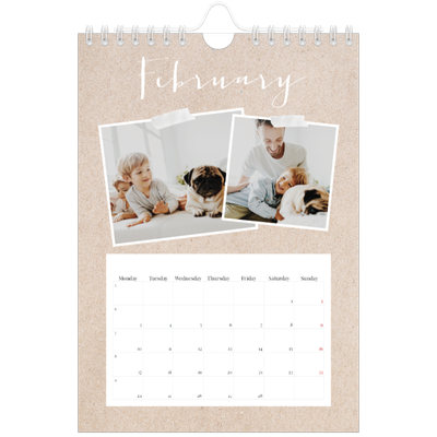A5 Photo Calendar — Scrapbook calendar [February]