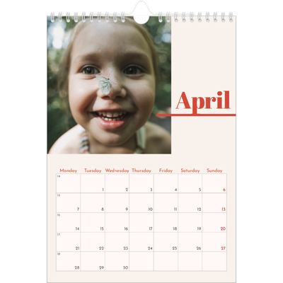 A4 Photo Calendar — 90s nostalgia [April]
