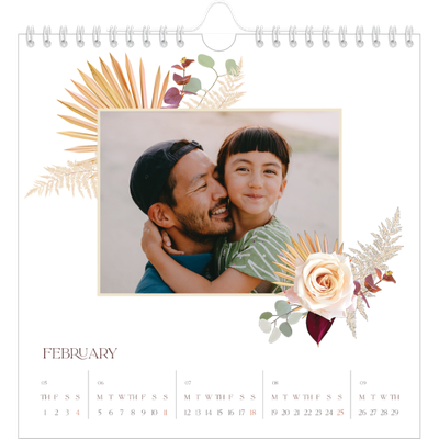 Square calendars  — Boho [February]