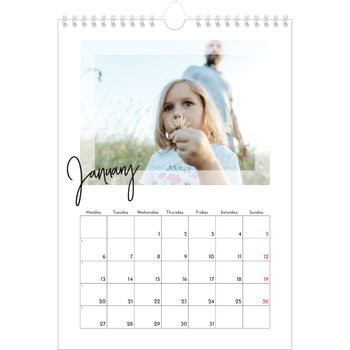 A4 Photo Calendar — Clear frame