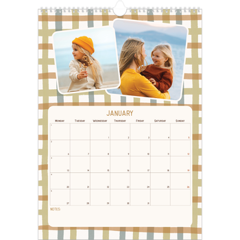 A3 Photo Calendar — Retro patterns
