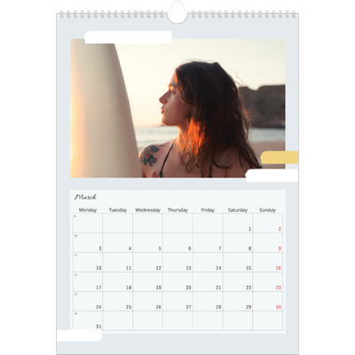 A3 photo calendars — Muted tones [March]