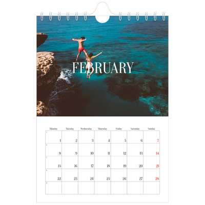 A5 Photo Calendar — Endless escape [February]