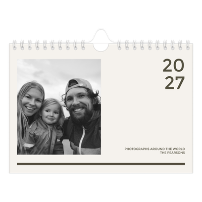 A5 Landscape Photo Calendar — Contemporary bold [cover]