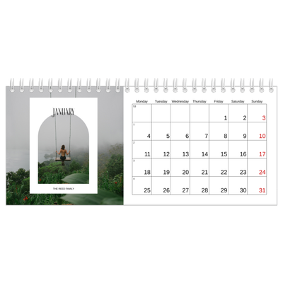 Desk calendars — The open arch [January]