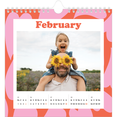 Square calendars  — Playing with pattern [February]