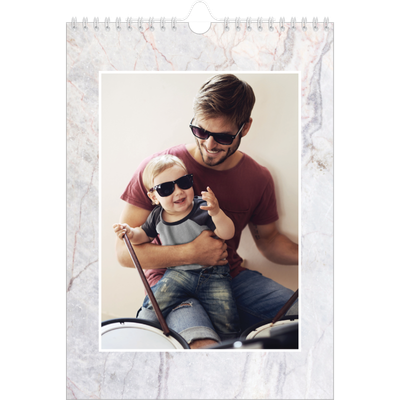 A4 Photo Calendar — Marble backgrounds [cover]