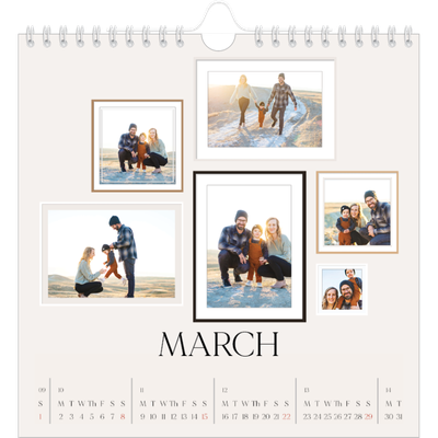 Square calendars  — Wall photo gallery [March]