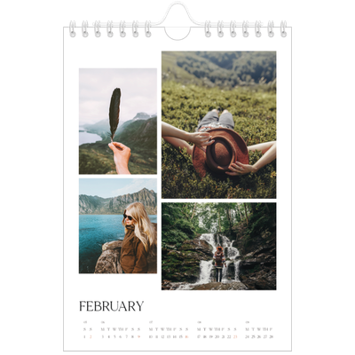A5 Photo Calendar — Surfing sunsets [February]