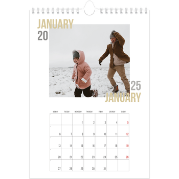A4 Photo Calendar — Couple type
