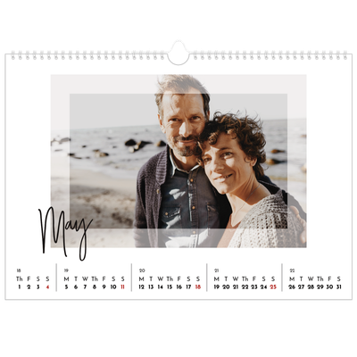 A3 Photo Calendar — Clear frame [cover]