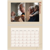 A4 Double Photo Calendar — Asymmetrical text [February]