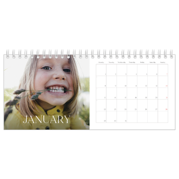 Desk Photo Calendar — Twelve big months