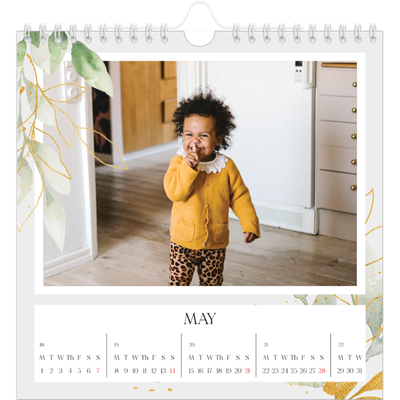 Square calendars  — Floral splash [cover]