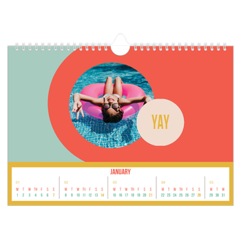 A4 Landscape Photo Calendar — Bright and beautiful